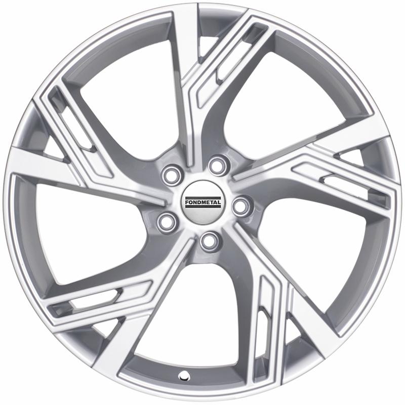 Cerchi in lega FONDMETAL modello ATENA finitura GLOSSY SILVER dimensione 8,5x19