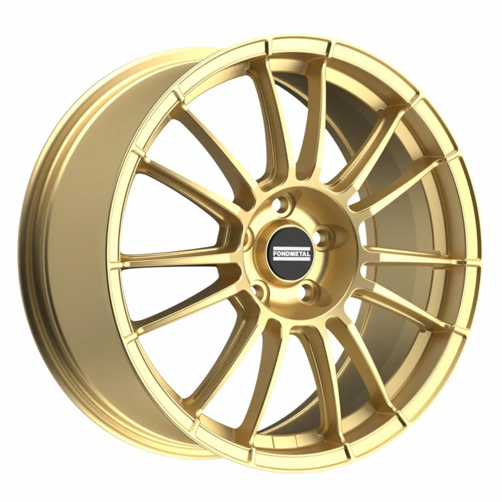 Cerchi in lega FONDMETAL modello 9RR finitura GLOSSY GOLD dimensione 7x17