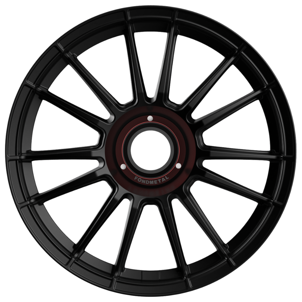 Cerchi in lega FONDMETAL modello 9RR MONODADO finitura MATT BLACK dimensione 11x20