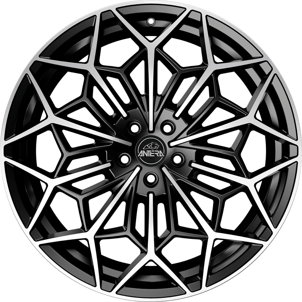 Cerchi in lega ANTERA modello A105 finitura PIANO BLACK DIAMOND dimensione 8,5x20