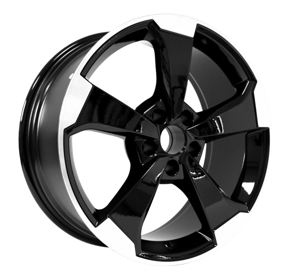 Cerchi in lega 4S modello RR finitura BLACK DIAMOND dimensione 8x18