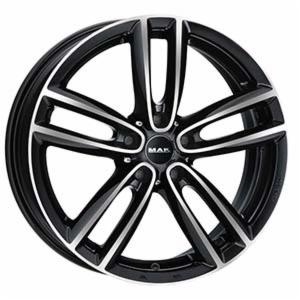 Cerchi in lega MAK modello OXFORD finitura BLACK MIRROR dimensione 7,5x18