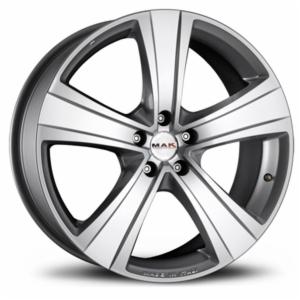 Cerchi in lega MAK modello FUOCO finitura HYPER SILVER dimensione 9,5x19
