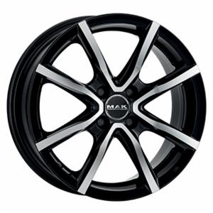 Cerchi in lega MAK modello MILANO 4 finitura BLACK MIRROR dimensione 4,5x15