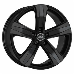 Cerchi in lega MAK modello STONE 5 finitura GLOSS BLACK dimensione 7,5x18