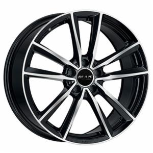 Cerchi in lega MAK modello BREMEN FF finitura BLACK MIRROR dimensione 9,5x20