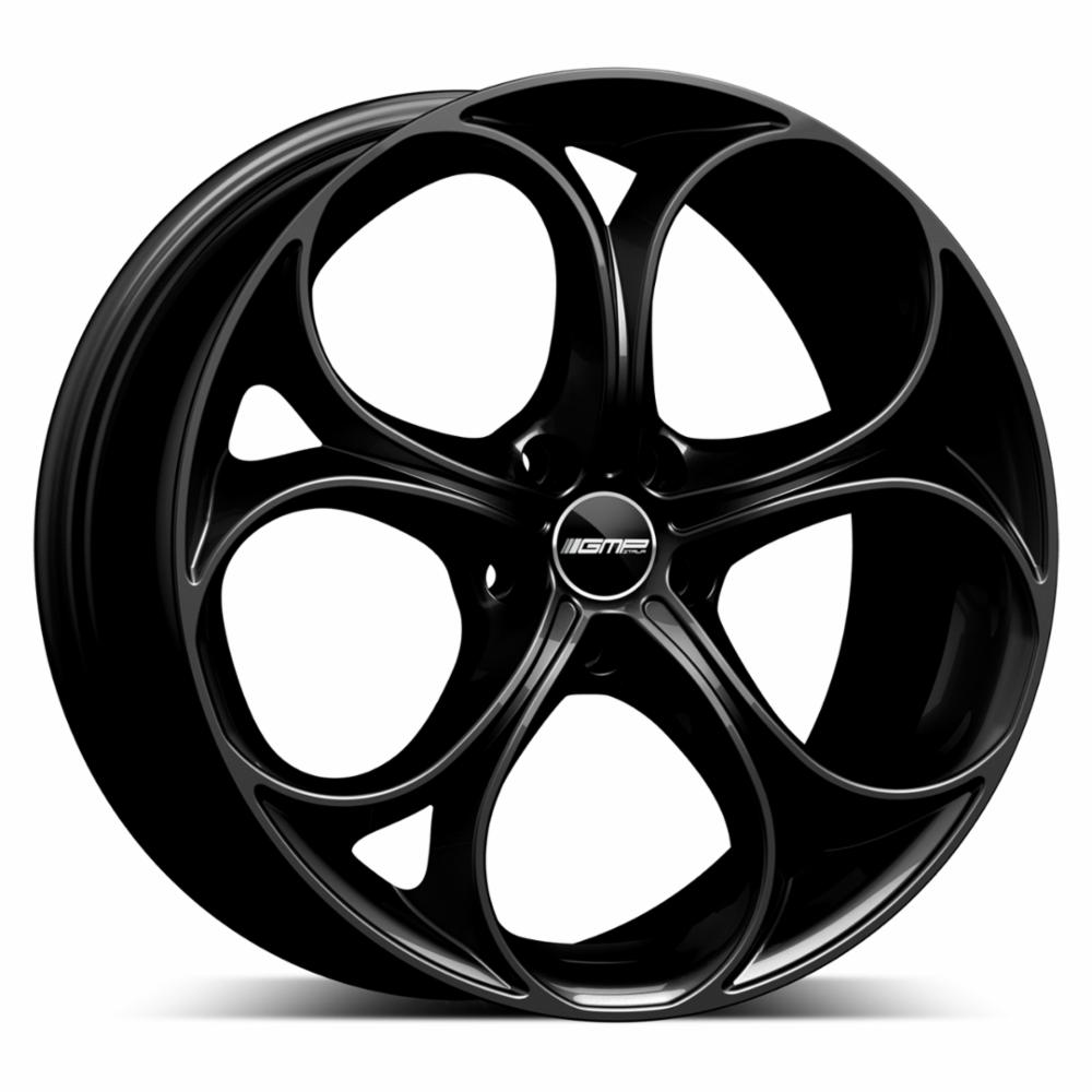 Cerchi in lega GMP modello DRAKE finitura GLOSSY BLACK misura 8x18